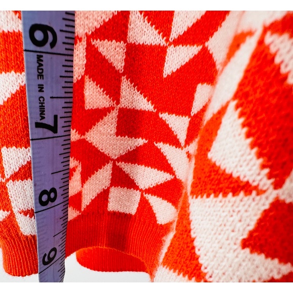 NWT Future Collection Kahlana Barfield Brown For Target Orange/ Cream Crop Top - Picture 12 of 12